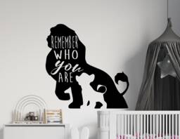 Lion King Wall Decal Simba Nursery Decor, Custom Name Available 4096 - thumbnail 1