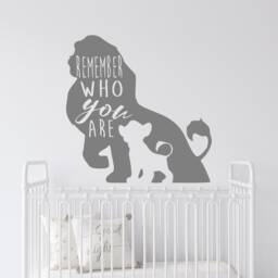 Lion King Wall Decal Simba Nursery Decor, Custom Name Available 4096 - thumbnail 3