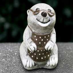 Mother Mole Statue Concrete Figurine Outdoor Mother Decoration Handmade Ornament Sculpture Lover Gift Yard Art - thumbnail 2