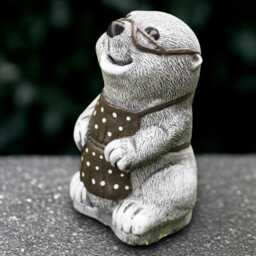 Mother Mole Statue Concrete Figurine Outdoor Mother Decoration Handmade Ornament Sculpture Lover Gift Yard Art - thumbnail 3