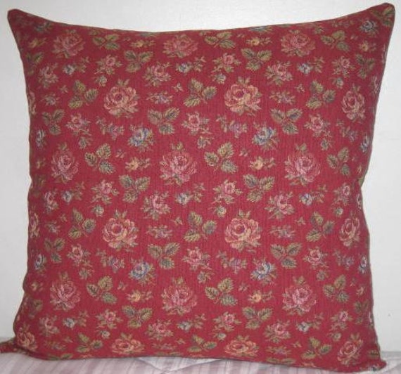"Floral Decorative Pillow Cover-In 20""x20" - image 1