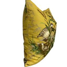 Scalamandre Edwins Covey Mustard Cushion Cover Pillow Double Sided - thumbnail 2