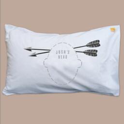 Fun Arrows Pillowcase For Teens, Kids & Archery Fans - Option Personalisation Available From Twisted Twee's Headcase Range - thumbnail 3