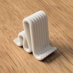 Desk Organizer Phone Dock Minimalist Stand 3D Printed Modern Holder Office Home Accessory Gift - thumbnail 3
