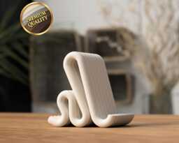 Desk Organizer Phone Dock Minimalist Stand 3D Printed Modern Holder Office Home Accessory Gift - thumbnail 1