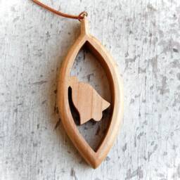 Tears With Bell Wooden Wall Window Decoration Ornament - thumbnail 1