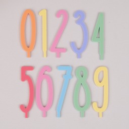 Birthday Board Additional Numbers Set, Birthday Plate, Wreath, Table Decoration Birthday, Bar - thumbnail 1