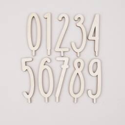 Birthday Board Additional Numbers Set, Birthday Plate, Wreath, Table Decoration Birthday, Bar - thumbnail 4