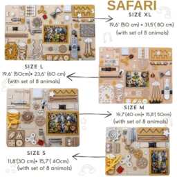 Montessori Busy Board, Sensory Activity, Toddler Learning Toy - thumbnail 3