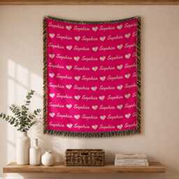 Personalized Name Blankets, Custom Graduation Woven Blanket, Birthday Gifts For Her, Nurse Throw - thumbnail 2