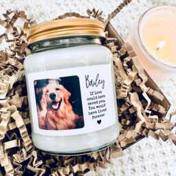 Personalised Pet Loss Candle - If Love Could Have Saved You, Dog Remembrance, Pet Memorial, Cat Memory, Loss Gift, Sympathy Gift - thumbnail 1