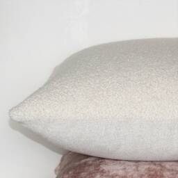 Made To Order Grande Boucle Cushion Cover, Textured & Neutral - thumbnail 3