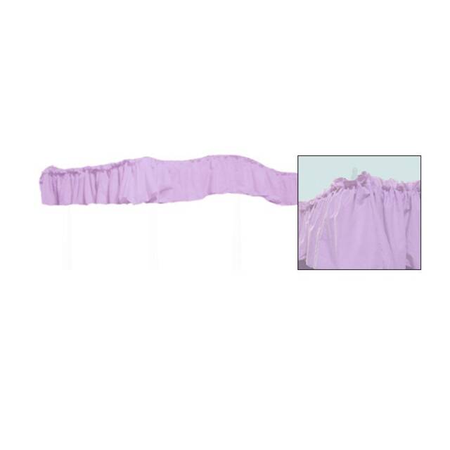 Canopy Bed Drape Fabric Top - Crib Size Solid Lavender Perfect For Your Existing Frame