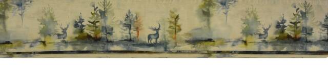 Voyage Decoration - Wilderness Linen Topaz Fabric Made To Measure Professionally Roman Blind - image 1