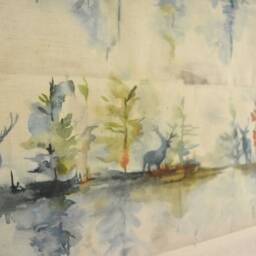 Voyage Decoration - Wilderness Linen Topaz Fabric Made To Measure Professionally Roman Blind - thumbnail 3