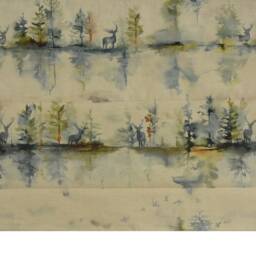 Voyage Decoration - Wilderness Linen Topaz Fabric Made To Measure Professionally Roman Blind - thumbnail 2