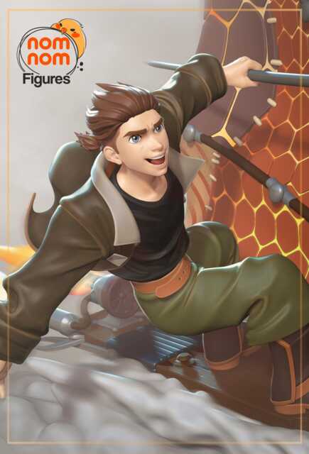 Jim Hawkins 3D Printed Figure - Treasure Planet 110 Scale - image 1