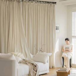 Custom Made With Any Fabric /Size , A Pair Of Curtains Ruffle Top & Black Edge, Living Room Curtains, Bedroom - thumbnail 2