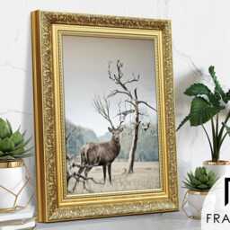 Dahlia Ornate Picture Frame - A1, A2, A3, A4, A5, Traditional Style Handmade Photo Home Decor Wall Art Birthday Gift For Her - thumbnail 2
