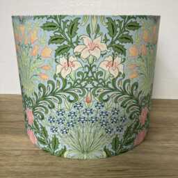 William Morris Lampshade, Pale Blue Floral Shade, Pastel Garden Decor, Made To Order in Various Sizes/Linings, Housewarming Gift - thumbnail 3