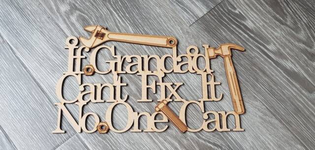 Grandad Gift, Sign, Plaque, Gift For Him, Grandpa Christmas Wall Hanging, Keepsake - image 1