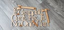 Grandad Gift, Sign, Plaque, Gift For Him, Grandpa Christmas Wall Hanging, Keepsake
