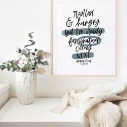 Enneagram 7 Sleeping At Last Lyrics Print - Gift Seven Office Decor Encouraging Gifts - thumbnail 3