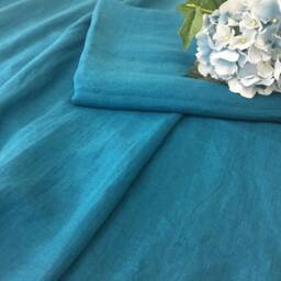 Natural Linen Teal Royal Blue Duvet Cover Ultra Soft Comforter Bedding, Available in Queen, King, Twin, Full, Or Custom Size - thumbnail 3