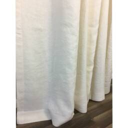 Pair Of Cream Linen Curtains, Cream Drapes Window Treatments, Custom Extra Long Curtains - thumbnail 4