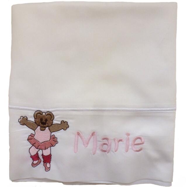Ballet Bear Pillowcase Embroidered & Personalized