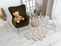 Leaf Baby Play Mat Organic Cotton Woodland Nursery Rug