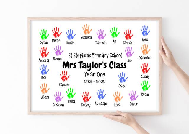 Personalized Teacher Thank You Print End Of Term Gift - image 1