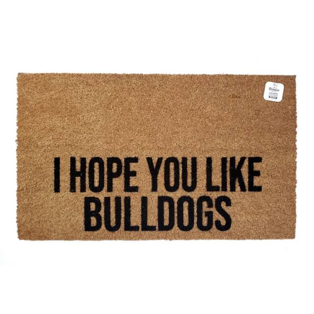 I Hope You Like Bulldogs Doormat - Bulldog Gift For Dog Lover Dog Mom Funny Welcome Mat Lover - image 1