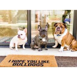 I Hope You Like Bulldogs Doormat - Bulldog Gift For Dog Lover Dog Mom Funny Welcome Mat Lover - thumbnail 2