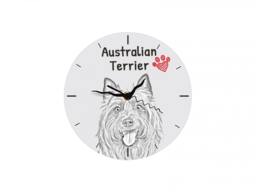 Australian Terrier, Free Standing Mdf Floor Clock With An Image Of A Dog - thumbnail 1