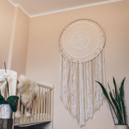 Nursery Dreamcatcher, Large Dream Catcher Wall Hanging - thumbnail 3