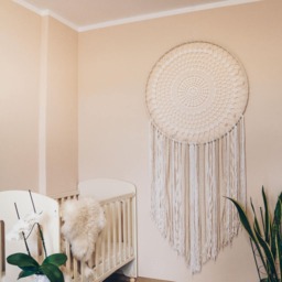 Nursery Dreamcatcher, Large Dream Catcher Wall Hanging - thumbnail 2