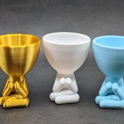 Praying Hands People Planter - 3D Printed Succulent Pot - thumbnail 4