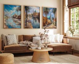 Set Of 3 Basra Posters, Iraq Travel Prints, Art, Middle Eastern Decor, Islamic Wall Iraqi Decor