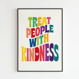 Hs Inspired - Treat People With Kindness Lyrics Music A3 A4 A5 Wall Art Poster Print Gift - thumbnail 3