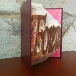 Forever - Folded Book Art Fully Customizable, Marriage, Wedding, Love, Eternal - thumbnail 3