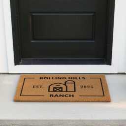 Custom Ranch Name Welcome Mat - Personalized Doormat Western Style Home Entry Gift Decor For Your - thumbnail 3