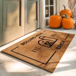 Custom Ranch Name Welcome Mat - Personalized Doormat Western Style Home Entry Gift Decor For Your - thumbnail 2