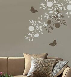 Wall Stencils Blooming Branches 2Pc - Reusable Better Than Decals - thumbnail 1