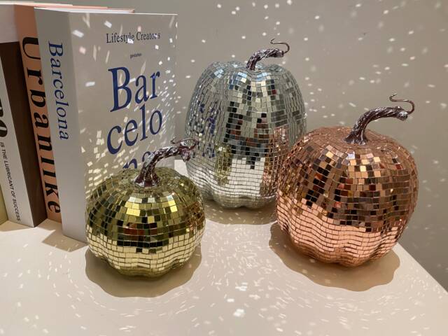 Fast Shipping-Disco Home Decor-Retro Decor-Pumpkin Decor-Disco Pumpkin - image 1