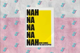 Here Comes The Hotstepper Wall Art Print, Ini Kamoze, 90S Hiphop Reggae Music, Funky Music Colourful Home Neon Decor, Gallery - thumbnail 1