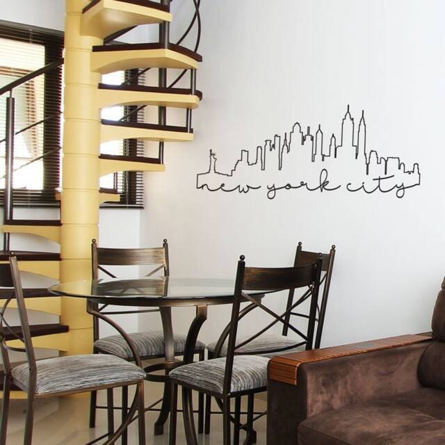 Nyc Skyline Vinyl Wall Decal New York City Outline Art - image 1