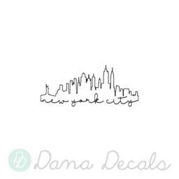 Nyc Skyline Vinyl Wall Decal New York City Outline Art - thumbnail 2