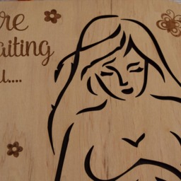 Ultrasound Frame Godmother Picture Mother's Day Gift Personalized Baby Sonogram Baptism - thumbnail 3
