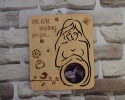 Ultrasound Frame Godmother Picture Mother's Day Gift Personalized Baby Sonogram Baptism